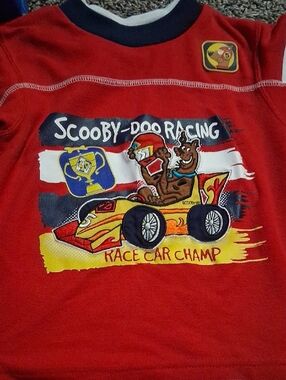 Scooby-Doo Red Racing Graphic Tee for Kids
